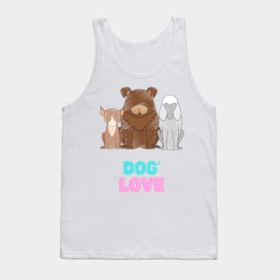 Love dog my family Tank Top